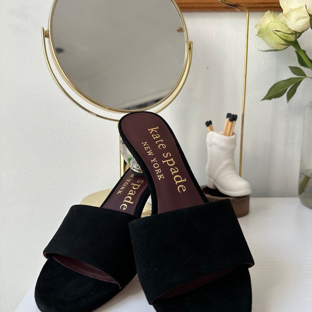 Kate Spade Black Slide Sandals